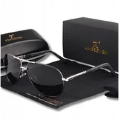 Okulary przeciwsłoneczne - Okulary Przeciwsłoneczne Męskie Kingseven Polaryzacja Uv400 Zestaw + Etui - miniaturka - grafika 1