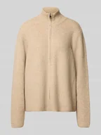 Swetry damskie - Kurtka z dzianiny o kroju regular fit ze stójką model 'IHDUCIE’ - miniaturka - grafika 1