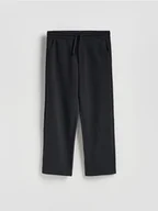 Spodnie sportowe męskie - Reserved - Spodnie dresowe z bawełną - czarny - miniaturka - grafika 1