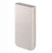 Powerbanki - Powerbank Samsung EB-P4520XUEGWW 20000 mAh 3x USB-C 45W SFC - beżowy - miniaturka - grafika 1
