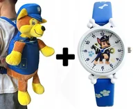 Plecaki szkolne i tornistry - Plecaczek plecak przedszkolny dziecięcy dla chłopca PSI PATROL + ZEGAREK - miniaturka - grafika 1