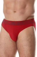 Majtki męskie - Slipy męskie bawełniane Brubeck Comfort Cotton BE00290A ciemnoczerwony - M - miniaturka - grafika 1