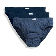 Majtki męskie - Slipki męskie Classic Slip 3-PACK Fruit Of The Loom - Navy/Md Bl Marl TE S - miniaturka - grafika 1