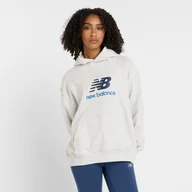 Bluzy damskie - Bluza damska New Balance WT51501AHH szara - miniaturka - grafika 1