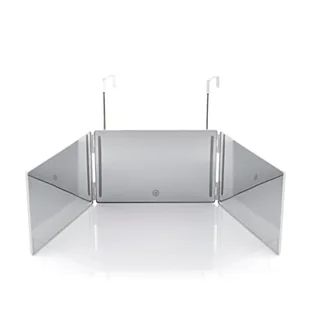 InnovaGoods - Lustro Łazienkowe z Oświetleniem LED, 360º Widoczność, Składana Konstrukcja, Dotykowy Przełącznik, Akumulatorowe, Białe, 24 LED - Lustra - miniaturka - grafika 1