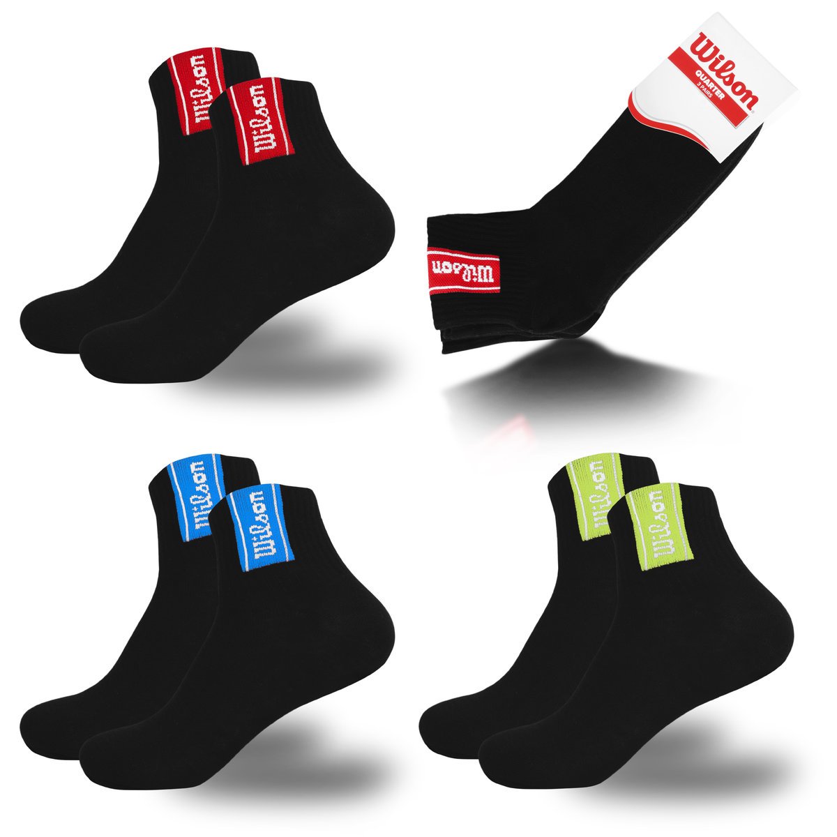 Wilson Skarpety Męskie Zakostki 3 Pary Rozmiar 35/38