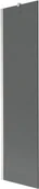 Parawany nawannowe - Mexen Next parawan nawannowy 1-skrzydłowy 50 x 150 cm, grafit, nikiel szczotkowany - 895-050-000-00-40-97 - miniaturka - grafika 1