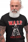 Koszulki męskie - WASP W.A.S.P KOSZULKA T-SHIRT MĘSKI CZARNY heavy metal glam rock shock S - miniaturka - grafika 1