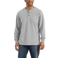 Koszulki męskie - Koszulka bawełniana męska z długim rękawem Carhartt Pocket Henley L/S - miniaturka - grafika 1