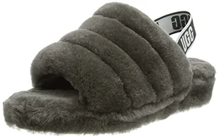 UGG Damskie kapcie Fluff Yeah Slide, Szary - Grafitowy - 37 EU - Kapcie damskie - miniaturka - grafika 1