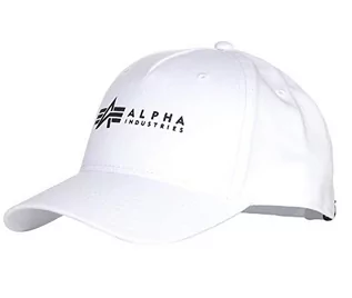 Czapki damskie - Alpha Industries Męska czapka z daszkiem Alpha Cap, biały, jeden rozmiar - grafika 1