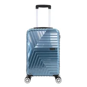 Walizki - Walizka mała podróżna kółka bagaż 20" - niebieska Semi Line - miniaturka - grafika 1