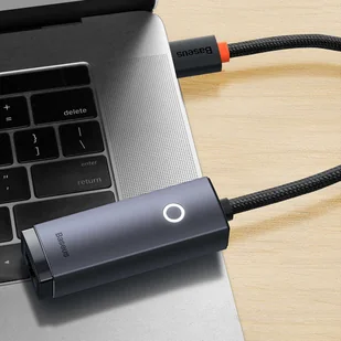 Adapter karta sieciowa LAN Baseus Erhernet przejściówka USB-A do RJ45 1000Mbps - Kable miedziane - miniaturka - grafika 12