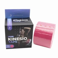 Akcesoria do rehabilitacji - KINESIOTAPING KINESIO PLASTRY TEJPY TAPE TAŚMA 5M różowy - miniaturka - grafika 1
