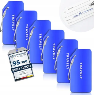 Zawieszki Metalowe Niebieskie Do Walizek Identyfikator Bagażu Podróż - Akcesoria podróżnicze Zawieszki Metalowe Niebieskie Do Walizek Identyfikator Bagażu Podróż - Akcesoria podróżnicze - miniaturka - grafika 1