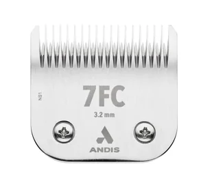 Andis 72605 Ceramiczne ostrze do strzyżenia zwierząt domowych, z ceramiczną technologią cięcia i odpornością na rdzę, wydłużona długa żywotność z długością cięcia 1/8 cala - rozmiar-7FC, chrom - Maszynki i nożyczki dla psów - miniaturka - grafika 1