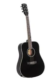 Gitary akustyczne - Gitara akustyczna D-120BK/ Harley Benton - miniaturka - grafika 1