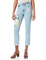 Spodnie damskie - Desigual Dżinsy damskie Denim_los, niebieski, 42 PL - miniaturka - grafika 1