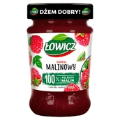 Dżem - Łowicz Dżem malinowy o obniżonej zawartości cukrów 280 g - miniaturka - grafika 1