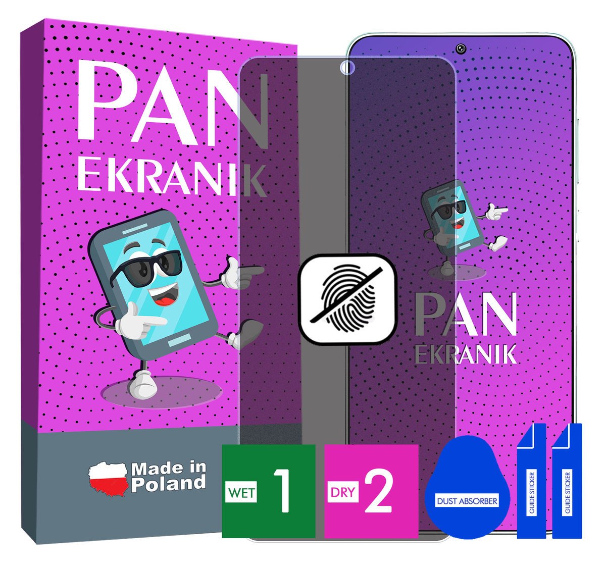 FOLIA 5D PRYWATYZUJĄCA MATOWA DO SAMSUNG GALAXY M05 CAŁY EKRAN ORYGINALNA