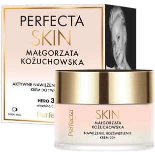 Perfecta Skin Małgorzata Kożuchowska Krem do twarzy nawilżająco-rozświetlający na dzień i na noc 30+ - Kremy do twarzy - miniaturka - grafika 1