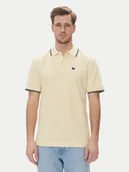 Koszulki męskie - Wrangler Polo 112362826 Żółty Regular Fit - miniaturka - grafika 1