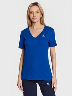 Koszulki i topy damskie - Le Coq Sportif T-Shirt 2220569 Niebieski Regular Fit - grafika 1