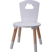 Krzesełka i taborety dla dzieci - Home Styling Collection Krzesło dla dzieci drewniane białe HZ1990230 - miniaturka - grafika 1