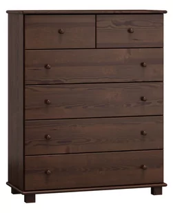 Komoda sosnowa drewniana nr10 g42 orzech - Komody - miniaturka - grafika 1