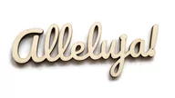 Wielkanoc - Alleluja! Drewniany napis 10 cm - miniaturka - grafika 1