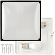 Lampy sufitowe - Lampa Sufitowa Plafon Led 2x E27 Kwadrat Czarny Natynkowy Oprawa Sufitowa - miniaturka - grafika 1