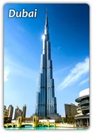 Magnesy - DUBAJ - Emiraty - Wieżowiec - Burdż Chalifa - Magnes na lodówkę - miniaturka - grafika 1