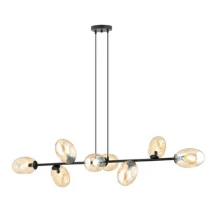 Pandora lampa wisząca 8-punktowa czarna/miodowa 1264/8 - Lampy sufitowe - miniaturka - grafika 1