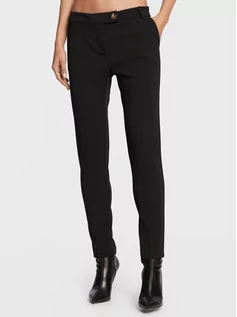 Spodnie damskie - Rinascimento Spodnie materiałowe CFC0110514003 Czarny Slim Fit - grafika 1