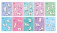 Zeszyty szkolne - Zeszyt A5 16K Kratka Cute Dogs Pakiet 10 Szt. - miniaturka - grafika 1