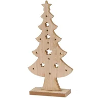 Ozdoby bożonarodzeniowe - CHOINKA DEKORACYJNA DREWNIANA 32CM GWIAZDA - miniaturka - grafika 1