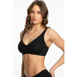 Biustonosz bezszwowy elastyczny żelowe strefy 3D czarny Jelly Bra Basic Julimex - Biustonosze - miniaturka - grafika 1