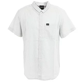 Koszule męskie - Jack Wolfskin Męska koszula Nata River biały White Rush Stripes Stripes M 1403161 - grafika 1
