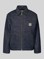 Kurtki męskie - Kurtka jeansowa z kieszenią na piersi i detalem z logo - miniaturka - grafika 1