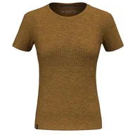 Koszulki i topy damskie - Salewa Eagle Dotted Mountain Merino T-Shirt damski, złoty brąz, XXS - miniaturka - grafika 1