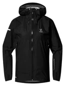 Kurtki i kamizelki sportowe damskie - Haglöfs Kurtka przeciwdeszczowa "L,I,M GTX II" w kolorze czarnym - miniaturka - grafika 1