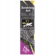 Zabawki kreatywne - WYDRAPYWANKA ZDRAPKA OBRAZEK DIY FOLIA ZŁOTA ZESTAW PATYCZKI BAMBUSOWE - miniaturka - grafika 1