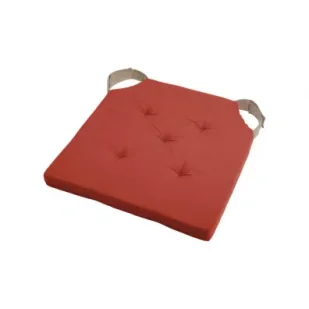 Stof Poduszka na krzesło Duo 38x38 ceglana - Poduszki na krzesła - miniaturka - grafika 1