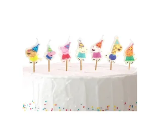 Świeczki urodzinowe Świnka Peppa - 7 szt. - Urodziny dziecka - miniaturka - grafika 1