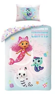 Pościel dla dzieci - Pościel 100x135 Koci domek Gabi Gabby`s Dollhouse miętowa poszewka 40x60 100% bawełna Halantex - miniaturka - grafika 1