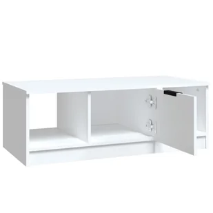 Lumarko Stolik kawowy, biały, 102x50x36 cm, materiał drewnopochodny - Ławy i stoliki kawowe - miniaturka - grafika 6