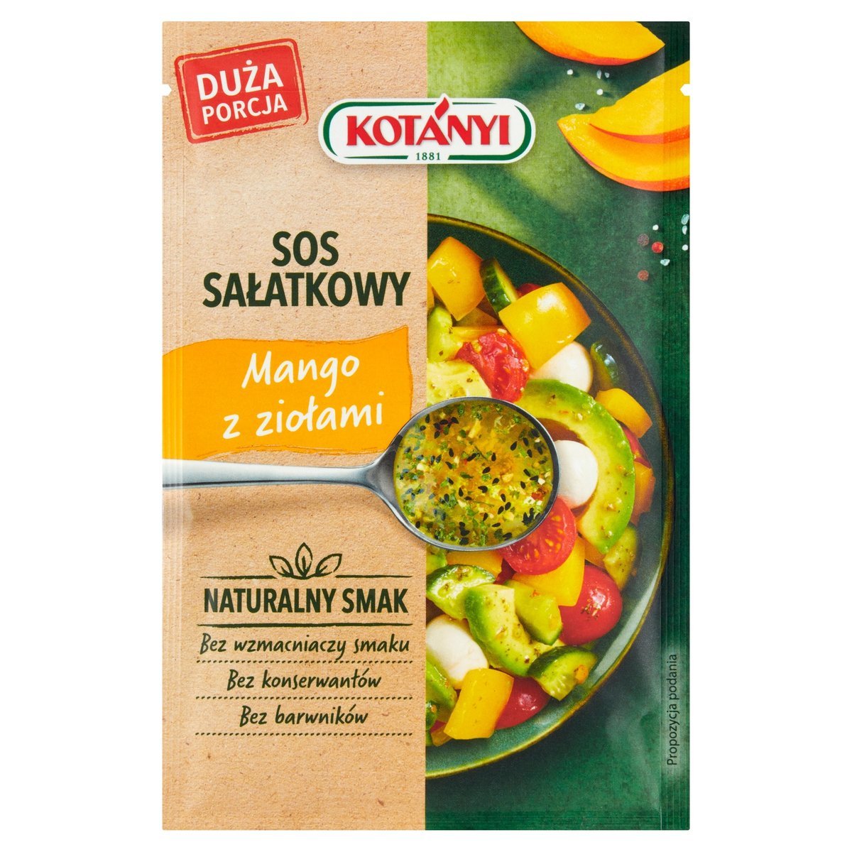 Kotanyi Sos sałatkowy mango z ziołami 20g