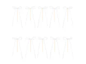 Ciasta i półprodukty do ciast - Pikery na Tort Kokardki - białe - 10 szt. - miniaturka - grafika 1