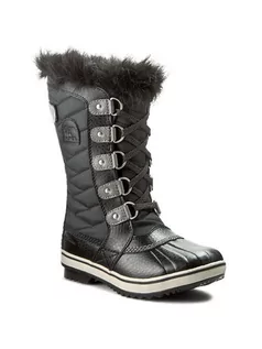 Buty dla dziewczynek - Sorel Śniegowce Youth Tofino II NY2419 Czarny - grafika 1