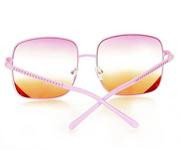 Okulary przeciwsłoneczne - Kwadratowe okulary przeciwsłoneczne MAZZINI VINTAGE STYLE róż - miniaturka - grafika 1